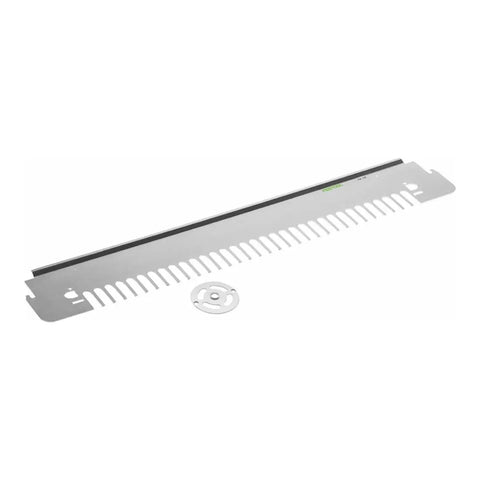 Dead Nuts Precise Box Joint Template Router Jig with 8.5 mm Copy Ring, durable metal guide for precise cabinet cuts.