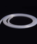 Clear silicone tubing, 1/4 in ID x 3/8 in OD, food-grade, high-temp, 3.28 ft length