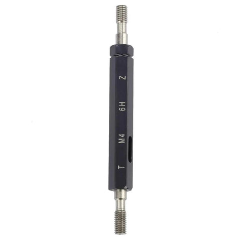 Pro Grade Thread Plug Gauge In Steel For Precise Internal Thread Measurement M4x0.7 Taper Shank Under 100mm And Double Screw