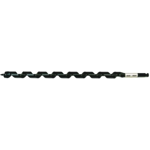 Black Widow Drill Bits Set Of Twenty Two Sizes Fifteen Sixteenths Inch Diameter And Eighteen Inch Long With Self Feeding Screw And Cutting Spur Seven