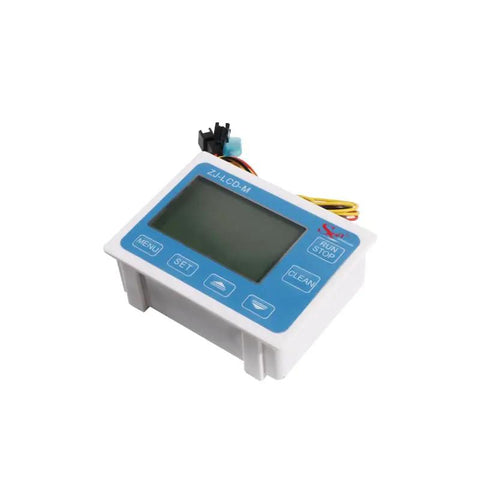 Digital LCD Water Flow Sensor And Flowmeter For Precise Flow Control With Real Time Flow Rate And Totalizer Temperature Readout Optional No Fuss Easy Setup Compatible With Solenoid Valves And Customizable K Constant shown on white background