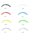 Color options for decals on 700C Carbon Road Wheelset, including black, white, red, blue, yellow, green, gray, and laser.