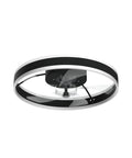 Modern Dimmable Ceiling Fan With Light And Remote Control, MuteLED Quiet, 6 Speeds, Reversible, 60W Black Ceiling Fan