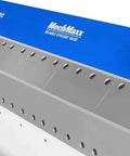 Close-up of 50 Inch Foot Clamp Pan And Box Brake For Sheet Metal Folding, Heavy Duty Industrial Metal Bender, featuring segmented fingers