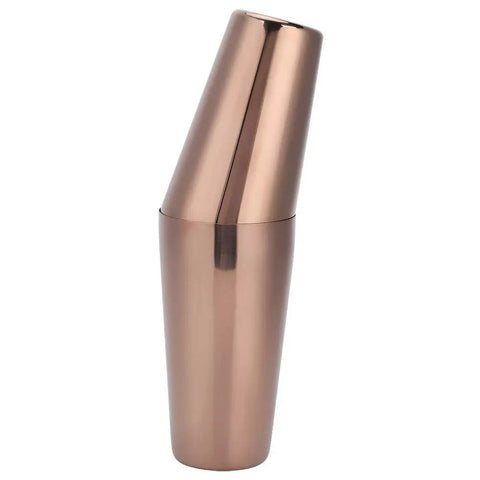 Heavy Duty 304 Stainless Steel Cocktail Shaker Set And Bartender Kit With Slick Mirror Polish For Top Shelf Mixology Drinks and Chilled Iced Coffee Bar Gear That Really Slaps At Weekends - rose gold shaker.