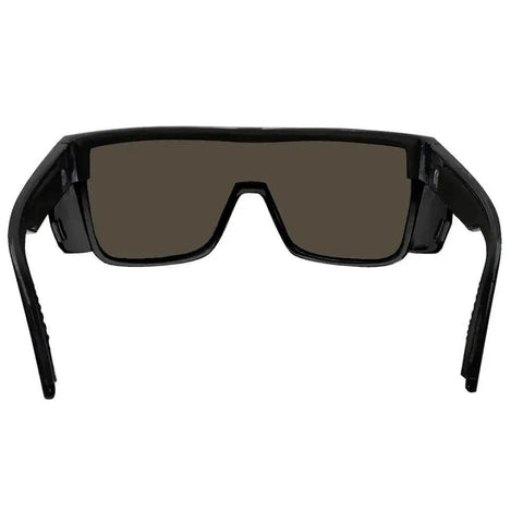 Go-To Safety Sunglasses With Polarized Mirror Lenses ANSI Z87 Plus Certified UV 400 Protection Black Frame front view