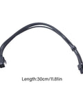 Hella Tough 4 Pin Extension Cable Male To Female 30Cm Nylon Braided Wire Solid 18Awg Gauge for gaming setups.