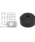 Rock Solid 3/4 Inch Tapered Shaft Steering System Kit components with 90 Degree Bezel Kit and hardware for boats.