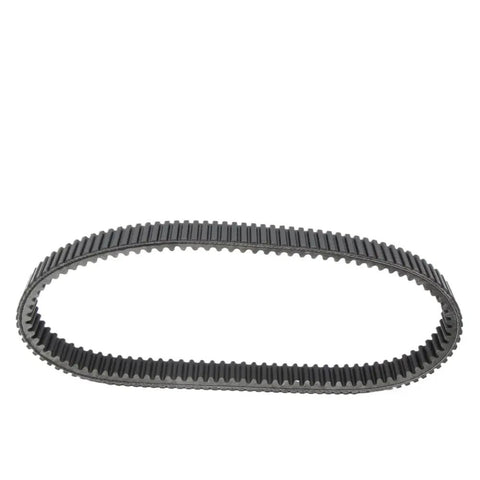 Beefed Up Motorcycle Drive Belt Replacement For ZR900 EFI And MX Z 1000 Durable Transmission Belt Compatible With 0627-029 417300189 Built For Power Delivery Long Life Smooth Shifts black rubber drive belt on white background