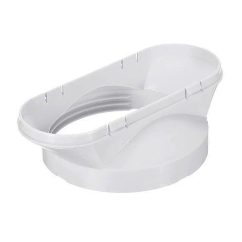 Exhaust Hose Adapter For Portable Air Conditioners, 5.3 Inch Diameter Window Adapter Tube Connector, White ABS