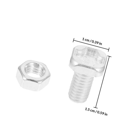 Aluminum Greenhouse Square Head Bolts And Nuts Kit 100 Sets Heavy Duty Rustproof Fasteners For Aluminum Frame Greenhouses Garden Repair And Supplies Today