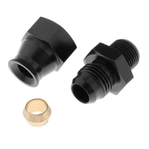 Five Sixteenth Inch Tube To 6A Straight Male Pneumatic Adapter Fitting With Brass Component And Aluminum Body