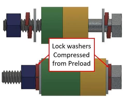 3/8-inch stainless lock washers, 50-pack, Persberg, 304/18-8 stainless steel