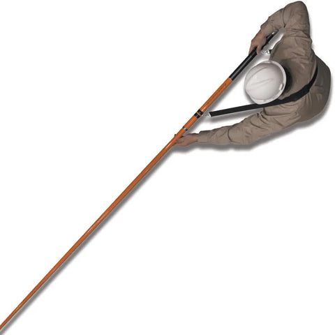 Worker using Telescopic Pole Wire Spanner Plus Extends To Eighteen Feet In Ten Seconds With Friction Twist Lock Pro Grade