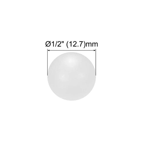 Badass Half Inch Polypropylene Plastic Solid Balls Glide Tight For Non Metal Low Load Bearing Duties G0 G3 Precision Grade Self Lube Core Delivers Knockout Shock Absorption Includes A Trusty Ten Piece Batch For Rapid Tool Mods