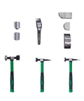 Auto Body Dent Repair Kit 9 Piece Hammer and Dolly Set For Cars, Heavy Duty Grade 45 Steel Metal Shaping Tools, Pro Grade, Silver Finish