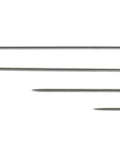 Upholstery Repair Tufting Needle And Thread Kit With Four Heavy Duty Long Tufting Needles in 12, 10, 8, and 6 inch sizes.
