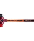 Soft Face Mallet Workhorse With Dual Inserts Black Medium Hard Rubber Insert And Red Hard Plastic Insert Cast Iron Housing 40 mm Head