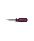 Four Way Flip Screwdriver With Three And A Half Inch Blade Pro Grade Includes Three Sixteenths And Five Sixteenths Flat Tips