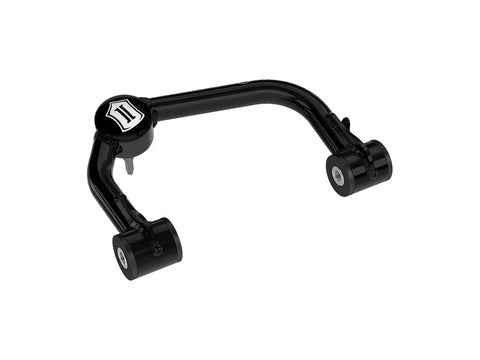 Tubular Upper Control Arm And Delta Joint Pro Kit For 2021 To 2023 Ford F150 Trucks Built For Lifted Rigs With Extra Caster And Maximum Articulation Fully Serviceable Delta Joint Pro Dual Stage Polyurethane Bushings CNC Housings black tubular UCA