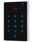 Front view of WiFi Tuya Access Control Keypad With 125kHz Card And Dope Mobile App Control IP68 Waterproof Wiegand Door Lock Opener