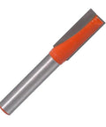 Get Fresh With 6-Piece ZGUZMCMK Tungsten Carbide Bottom Cleaning Router Bits, single bit with orange coating and 1/4 inch shank.