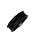 Must-Have Engine Drive Belt Idler Pulley For BMW F20 F30 E60 E65 E66 E90, durable black plastic pulley for smooth engine performance.