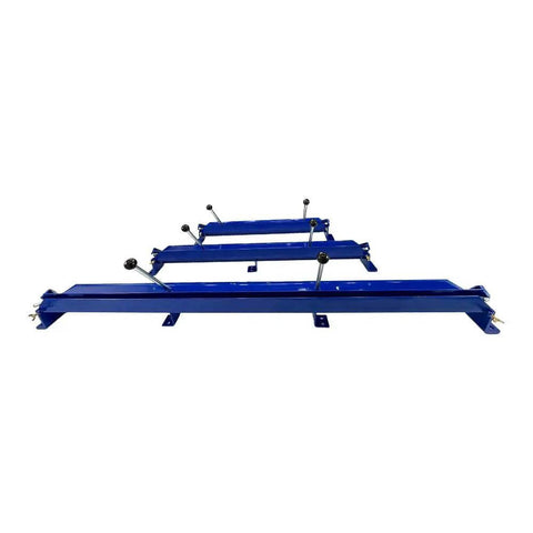 Beefed Up Sheet Metal Brake Bender Tool For 20 Gauge Steel And 14 Gauge Aluminum, 48 Inch, dual handle design, front view