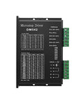 DM542 microstep driver; black metal module with green terminal blocks