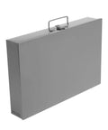 Heavy Duty Grade 5 Bolt And Nut Drawer Organizer Kit With Zinc Plated Hex Head Cap Screws And SAE Flat Lock Washers, gray steel case.