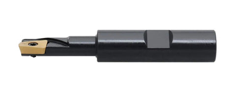 Three Eighths Inch 90 Degree Square Shoulder Indexable End Mill With Three Inch Overall Length One Flute APKT11T3 Carbide Inserts Half Inch Shank A Real Workhorse For Shoulder Milling Precise Chip Evacuation And Stable High Precision Cuts