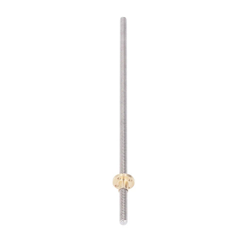 T8 Lead Screw 300mm Kit With Stainless Steel Rods And Brass Nut For 3D Printer And CNC Machine Linear Motion Guide Rail DIY Automation Parts High Precision Low Backlash For Smooth Motion And Accurate Positioning, single lead screw with brass nut