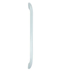 Side view of Replacement Oven Door Handle 316545301 for gas ranges and stoves, white finish, durable metal handle