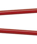 Side view of Beefy Concrete Mesh Cutter For Steel And Rebar, Heavy Duty Workhorse 37.5 Inch Length with red ergonomic angled handles.