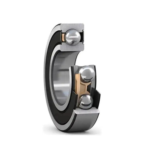 2 Pair 7005C-2RZ-P4-DT Sealed Angular Contact Bearings 25X47X12MM showing precision CNC design and angular contact arrangement.