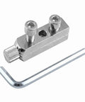 Heavy Duty Screw Extractor Kit For 1/2 And 3/4 Inch Valves Pipes Fits Broken Bolts Stripped Threads Silver Alloy Steel Made Plumbing Fix It Yourself Tool Set, silver alloy steel extractor with L key