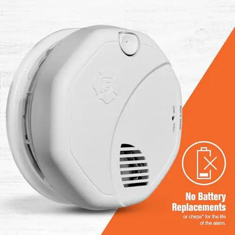 Smoke Alarm With 10 Year Sealed Battery And Dual Sensor Detection, Reduces Cooking Nuisance Alarms, Early Fire Warning, SM310