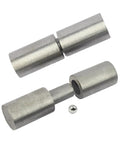 5-inch weldable steel barrel hinges, detachable ball bearing pin, heavy-duty gate/door hinges (2 pcs)