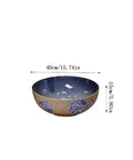 USZWBY Vessel Sinks Bathroom Vessel Sink Art Countertop Basin Utensil Round Ceramic Washbasin with Faucet Bathroom Bowl Sink, 40cm diameter.