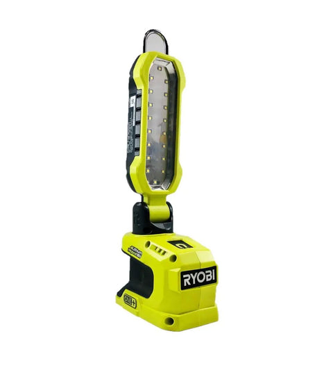 18V Hybrid LED Project Light with Adjustable Locking Hook, 900 Lumens, Cordless for Jobsite, Bulk Packaged, side view
