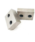Replacement Replacement Blades For Rebar Cutter Rc-16 High-Speed Steel Cutting Tool Accessories, two HSS metal blocks with threaded holes.