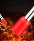 Close-up of insulated copper crimp connectors from 800 Piece Assorted Wire Ferrules And Terminals Kit AWG 22 To 10 Insulated Copper Crimp Connectors For Electrical Industrial And Power Control Systems Pro Grade Must Have