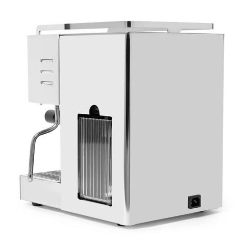 Espresso Machine With Barista Grade PID Brew Boiler On Demand Steam 1000W Thermoblock And Shot Timer, side view