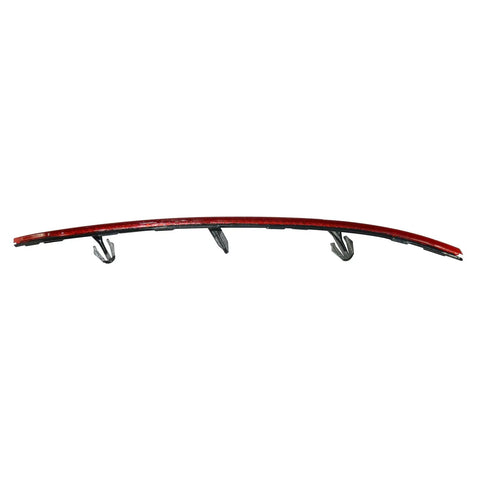 Slick Right Side Rear Bumper Reflector Red Lens Replacement For Tesla Model 3 2017 To 2022 from side view with clips.