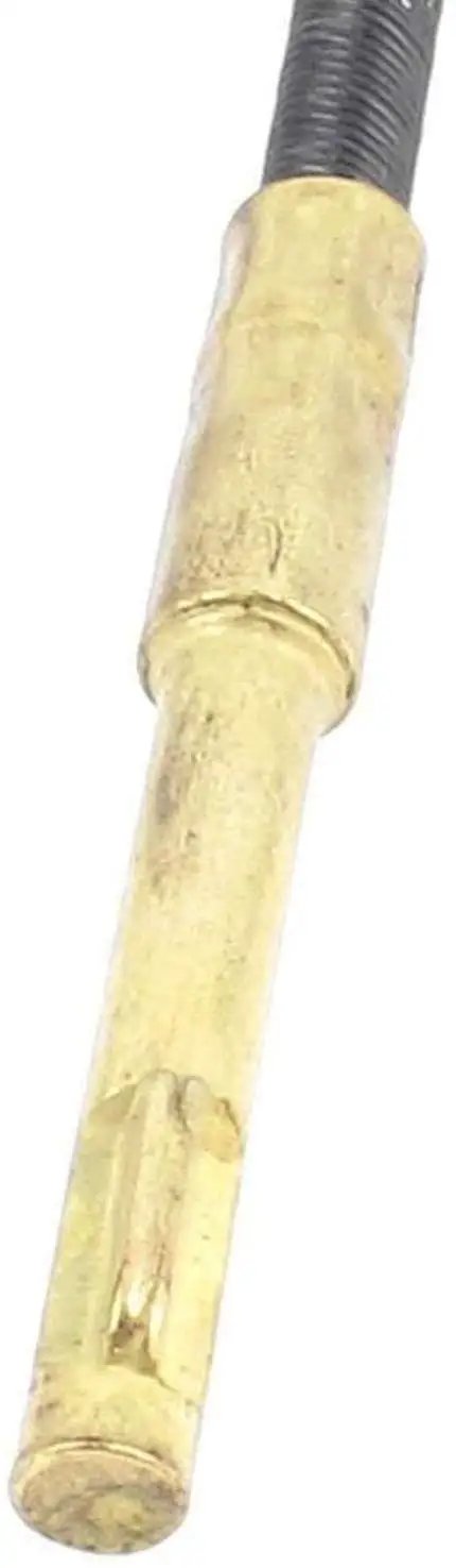 Close-up of metal end of 2 Pack 99cm Metal Flexible Inner Shaft Cables for Bench Grinder and Drill Press Rotary Motors, Heavy Duty Steel Wire