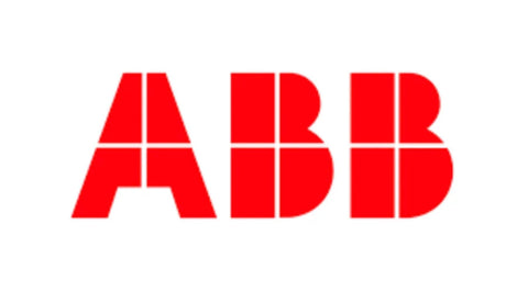 Red ABB logo on a white background