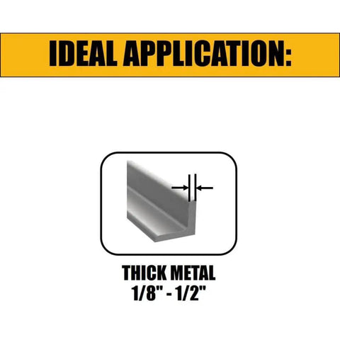 Bi Metal Reciprocating Saw Blades Kit ideal for thick metal 1/8 to 1/2 inch with durable case for metal and wood cutting