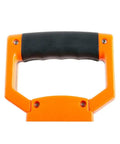 Metal reinforced handle of 165-Foot Nylon Coated Steel Tape Measure With Zero Point At Tape End And Hook End, heavy-duty design