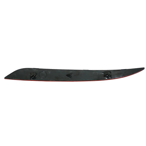 Slick Right Side Rear Bumper Reflector Red Lens Replacement For Tesla Model 3 2017 To 2022 showing a long, sleek design with mounting clips.