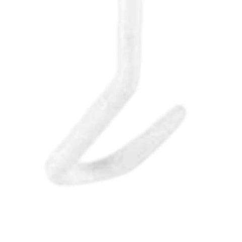 Close-up of white hook detail from 10 Piece Plant Hanger Set With Transparent Rope Adjustable Auto Tension Grow Supports for tomatoes.